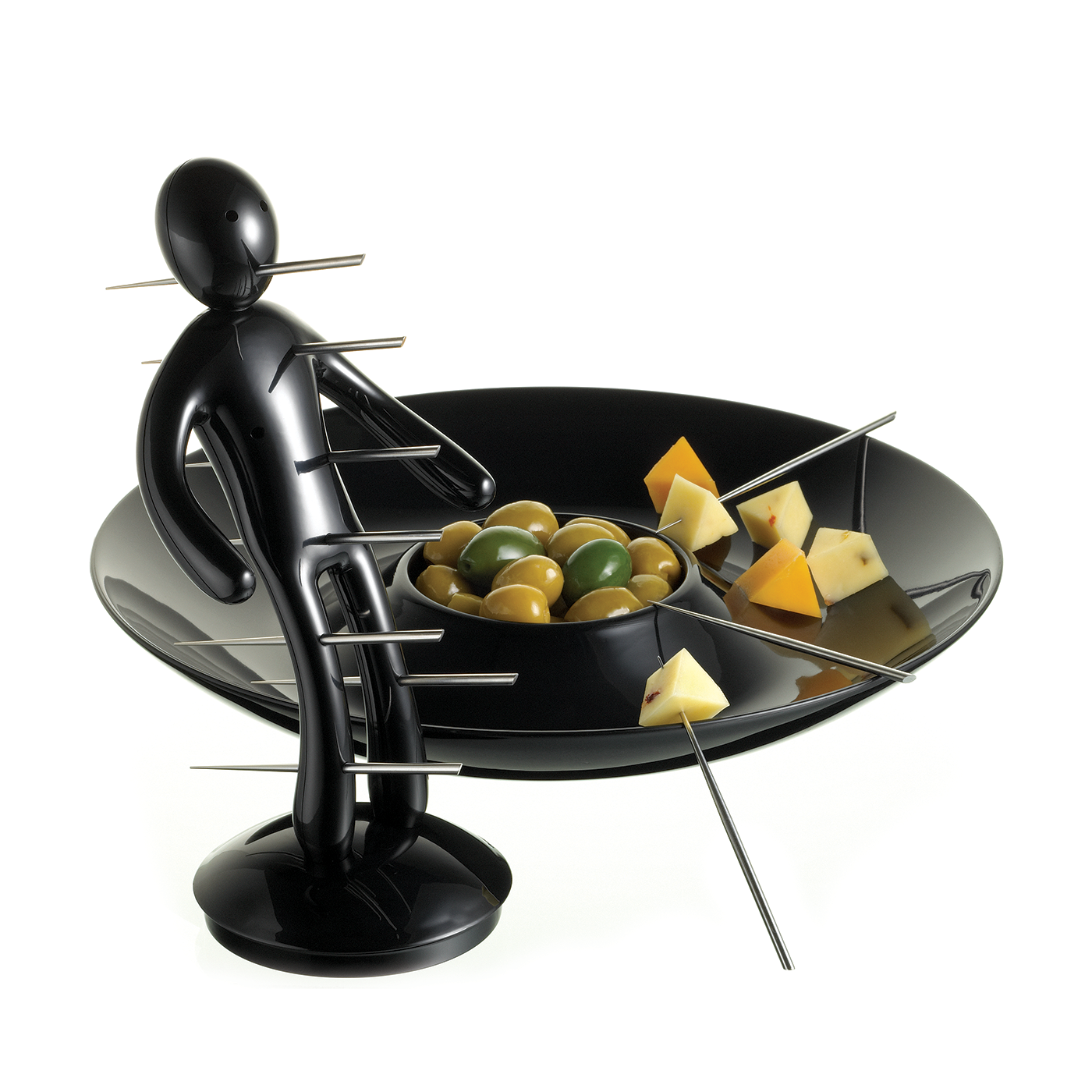 Voodoo/TheEx Aperitif Set - Black Plastic Holder and Tray