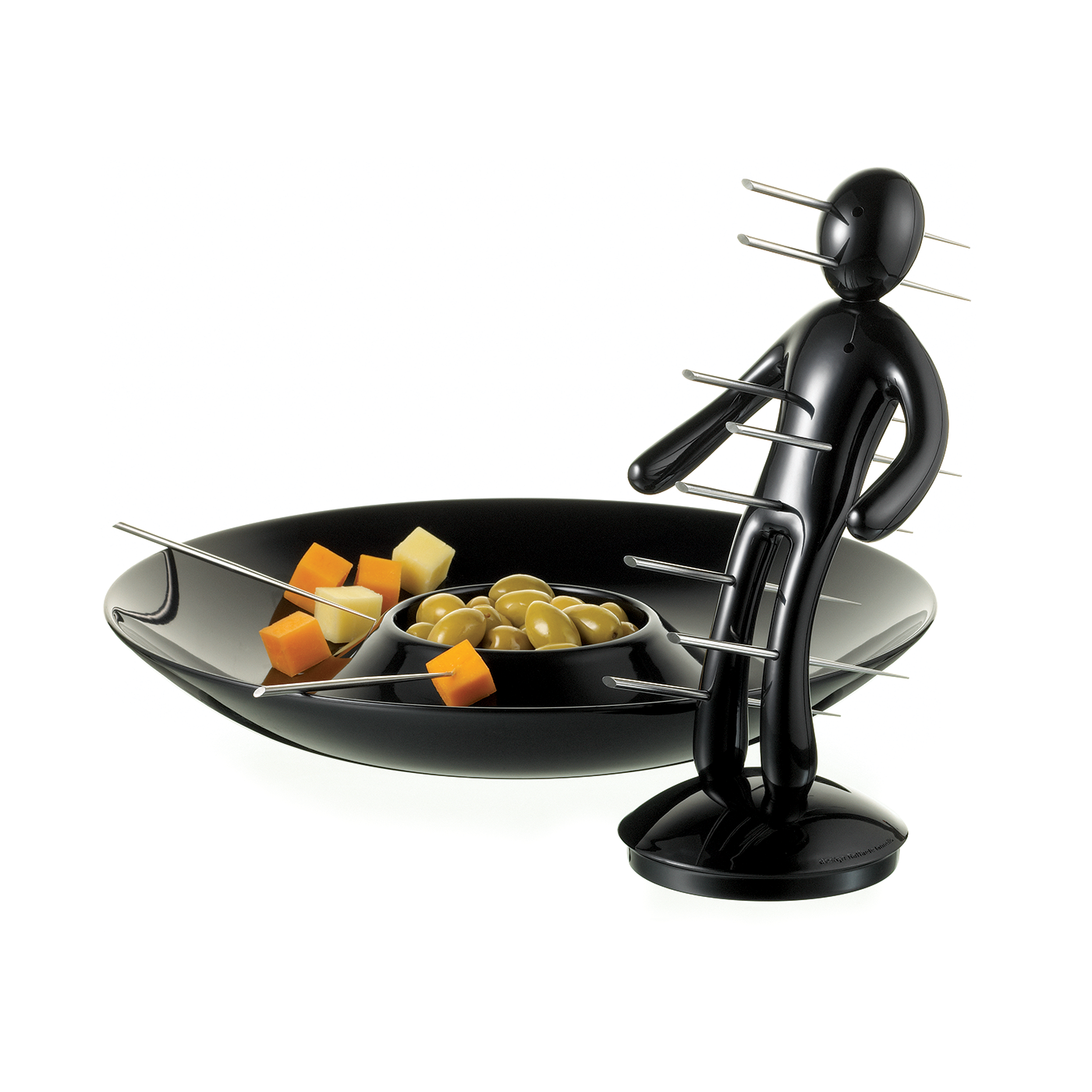 Voodoo/TheEx Aperitif Set - Black Plastic Holder and Tray