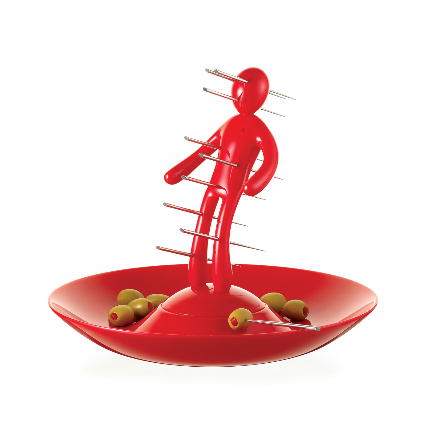 Voodoo/TheEx Aperitif Set - Red Plastic Holder and Tray