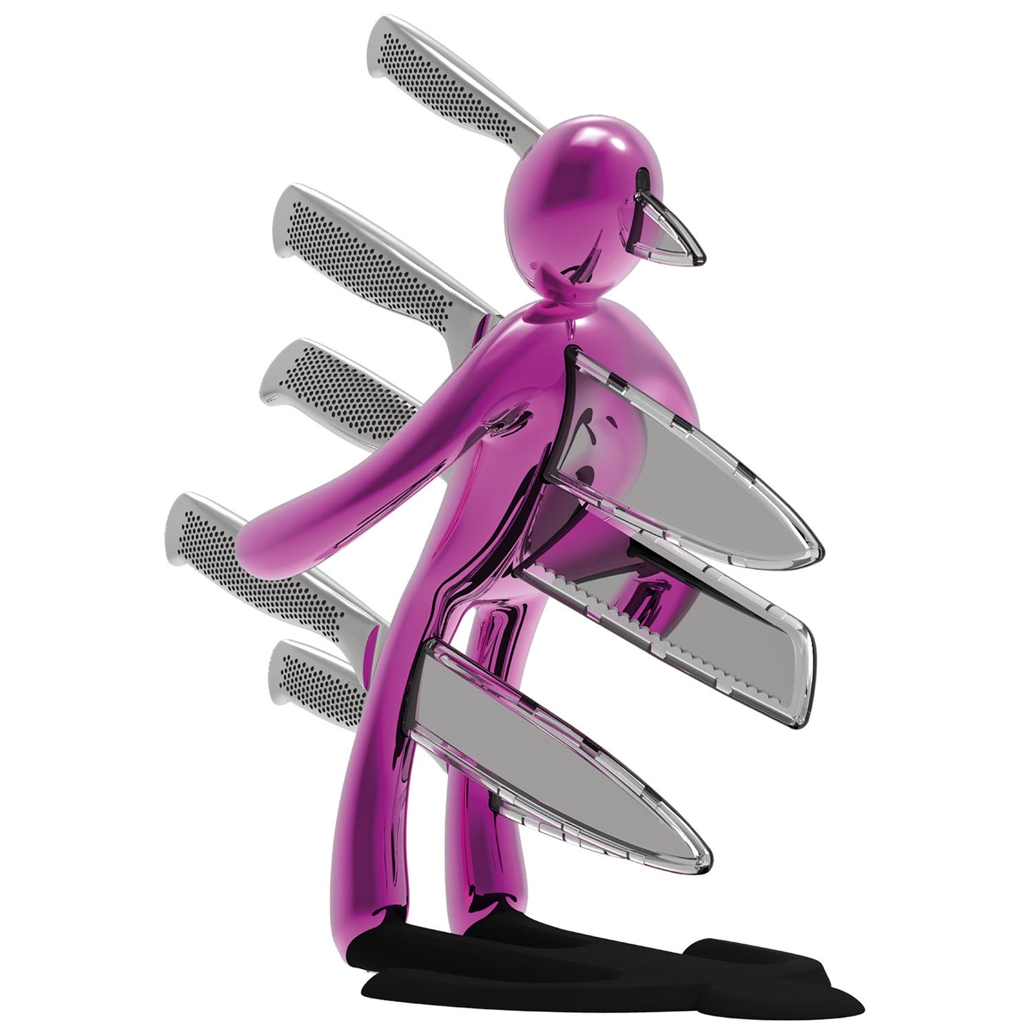 Voodoo/TheEx "Anniversary Edition" Knife Set - Pink Steel Holder