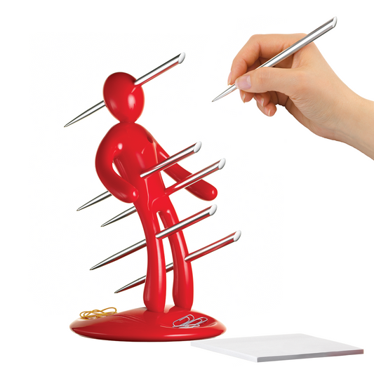 Voodoo/TheEx | 6-Piece Aluminum Pen Set with Red Plastic Holder