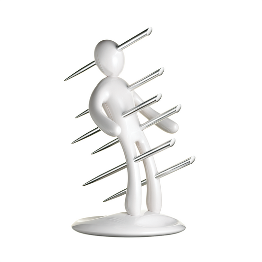 Voodoo/TheEx | 6-Piece Aluminum Pen Set with White Plastic Holder