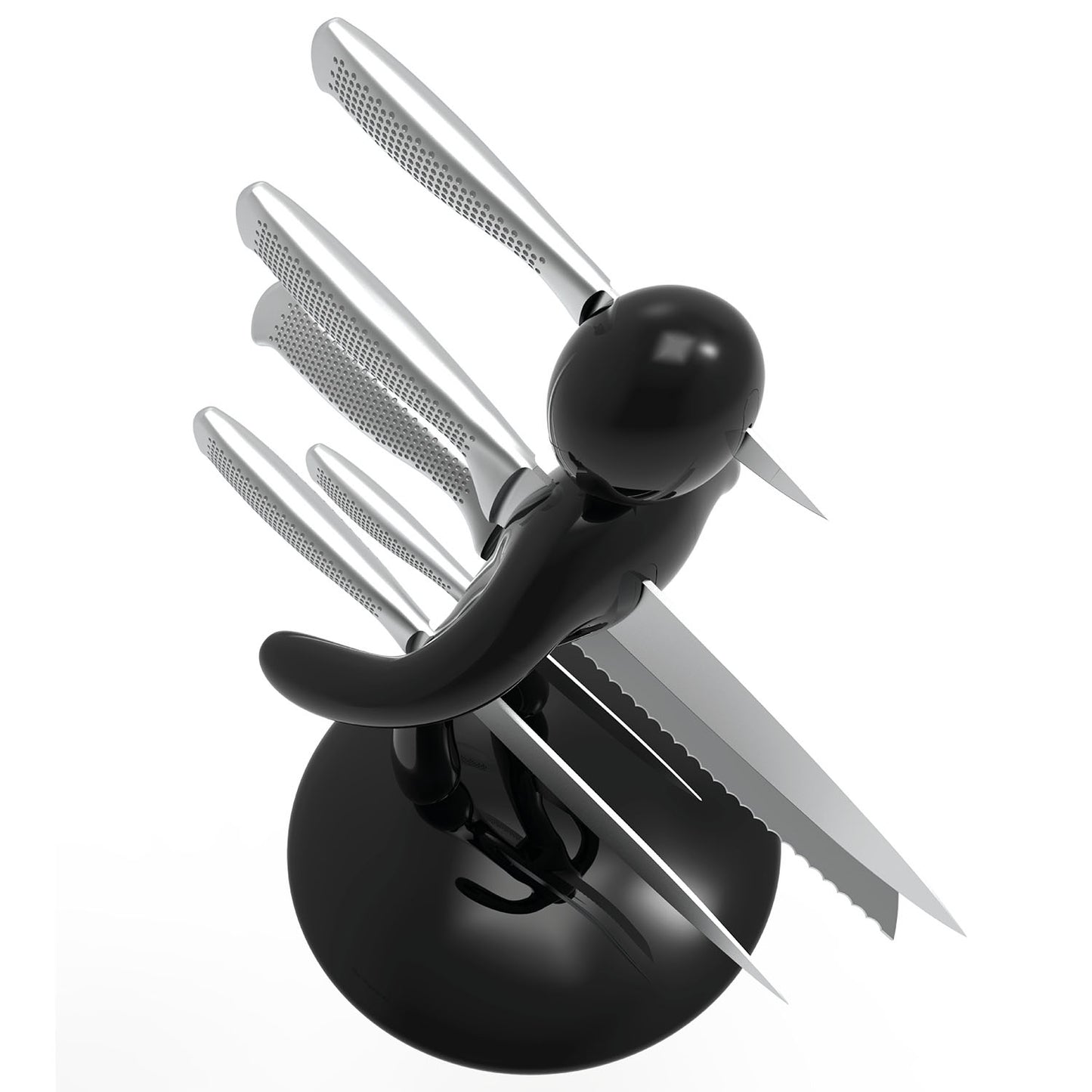 Voodoo/TheEx “Classic Edition” 刀具套装 - 黑色塑料刀架（不带刀套）