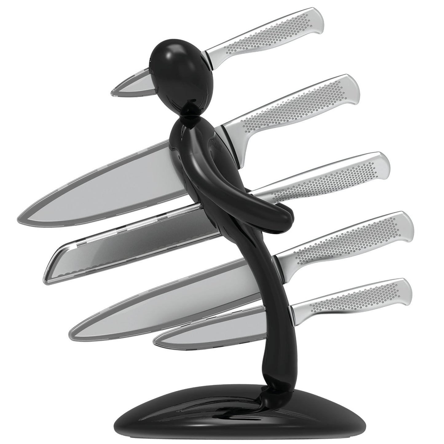 Voodoo/TheEx "Classic Edition" Knife Set - Black Plastic Holder