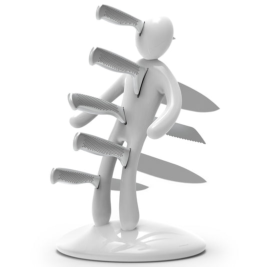 Voodoo/TheEx "Classic Edition" Knife Set - White Plastic Holder (without sheaths)